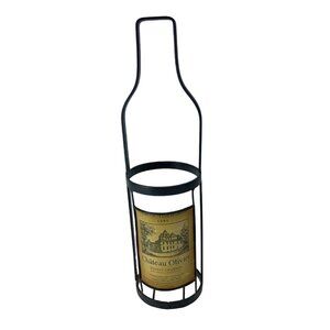 Wrought Iron Wine Carrier/Holder Perfect Way To Give A Bottle Of Wine!